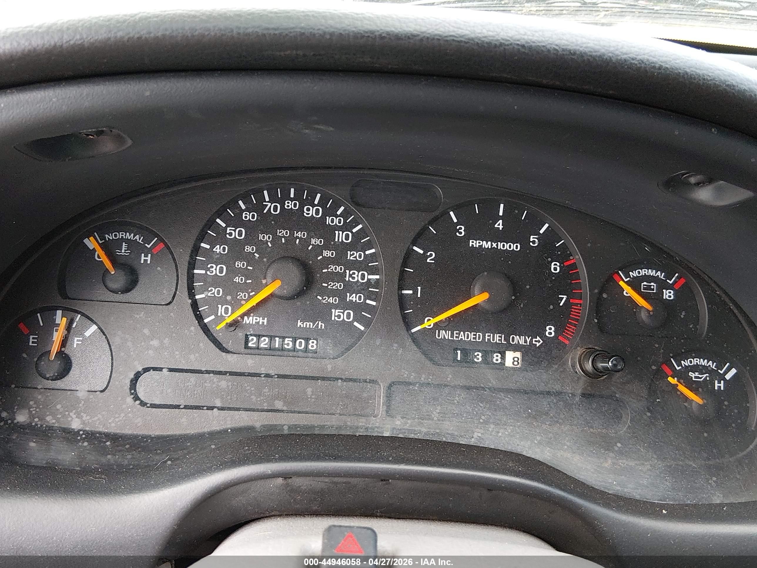 1996 Ford Mustang Gt Black vin: 1FALP42X4TF211400