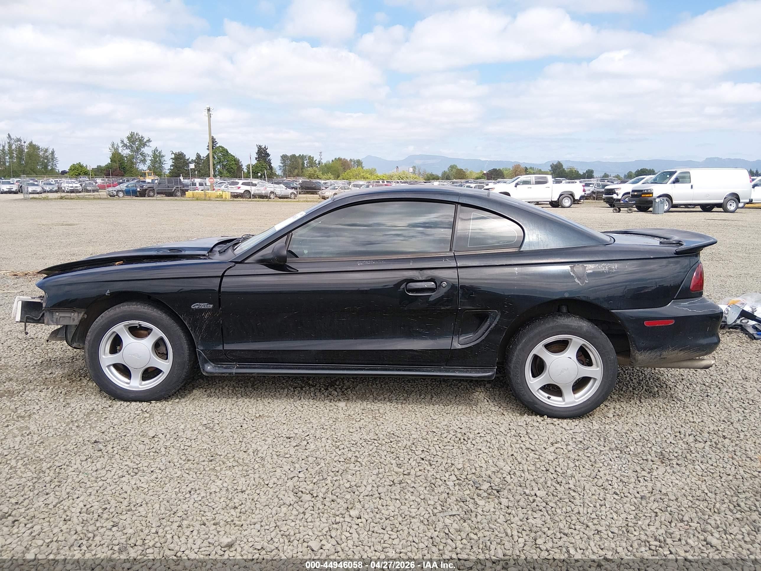 1996 Ford Mustang Gt Black vin: 1FALP42X4TF211400