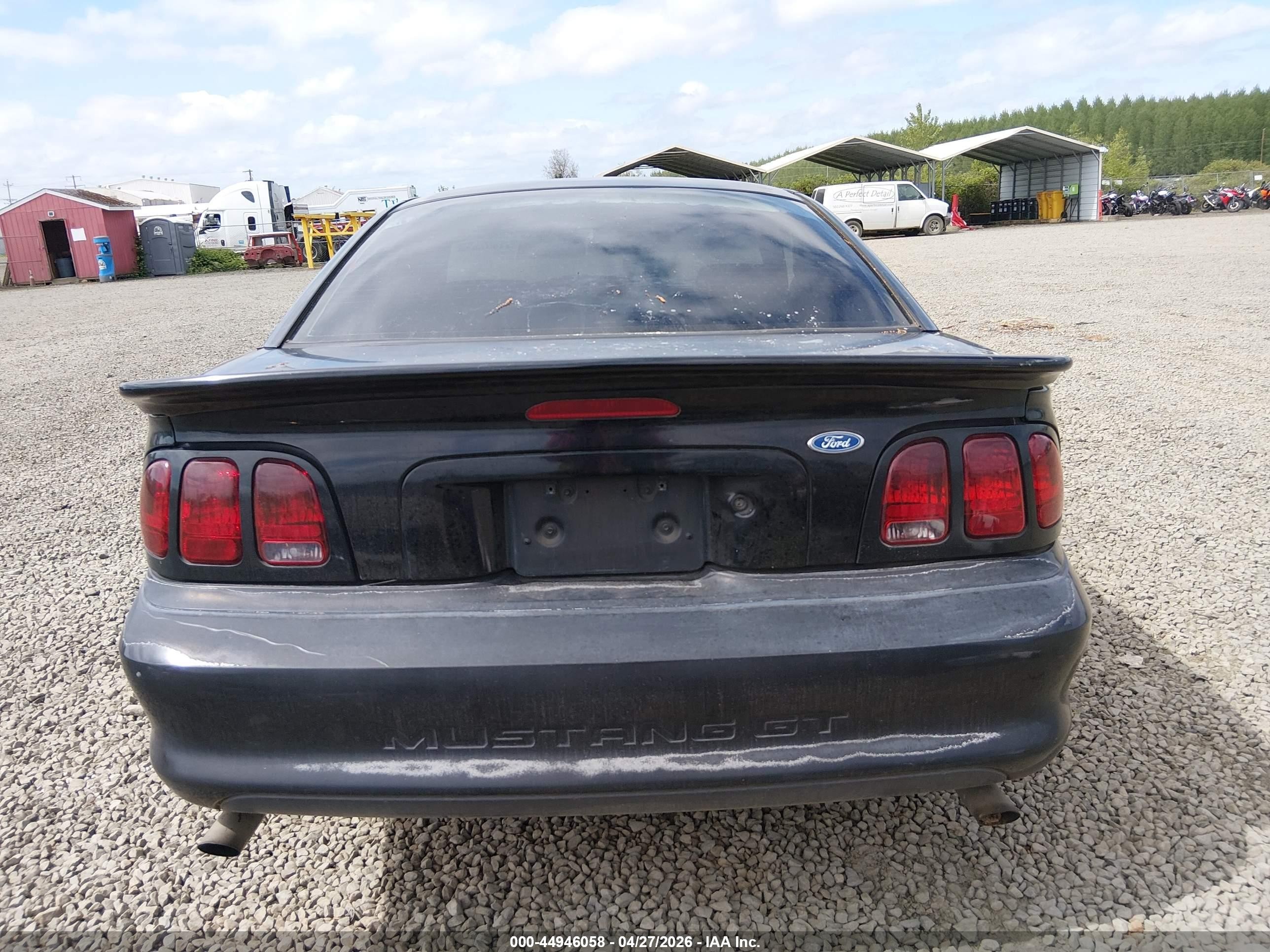 1996 Ford Mustang Gt Black vin: 1FALP42X4TF211400
