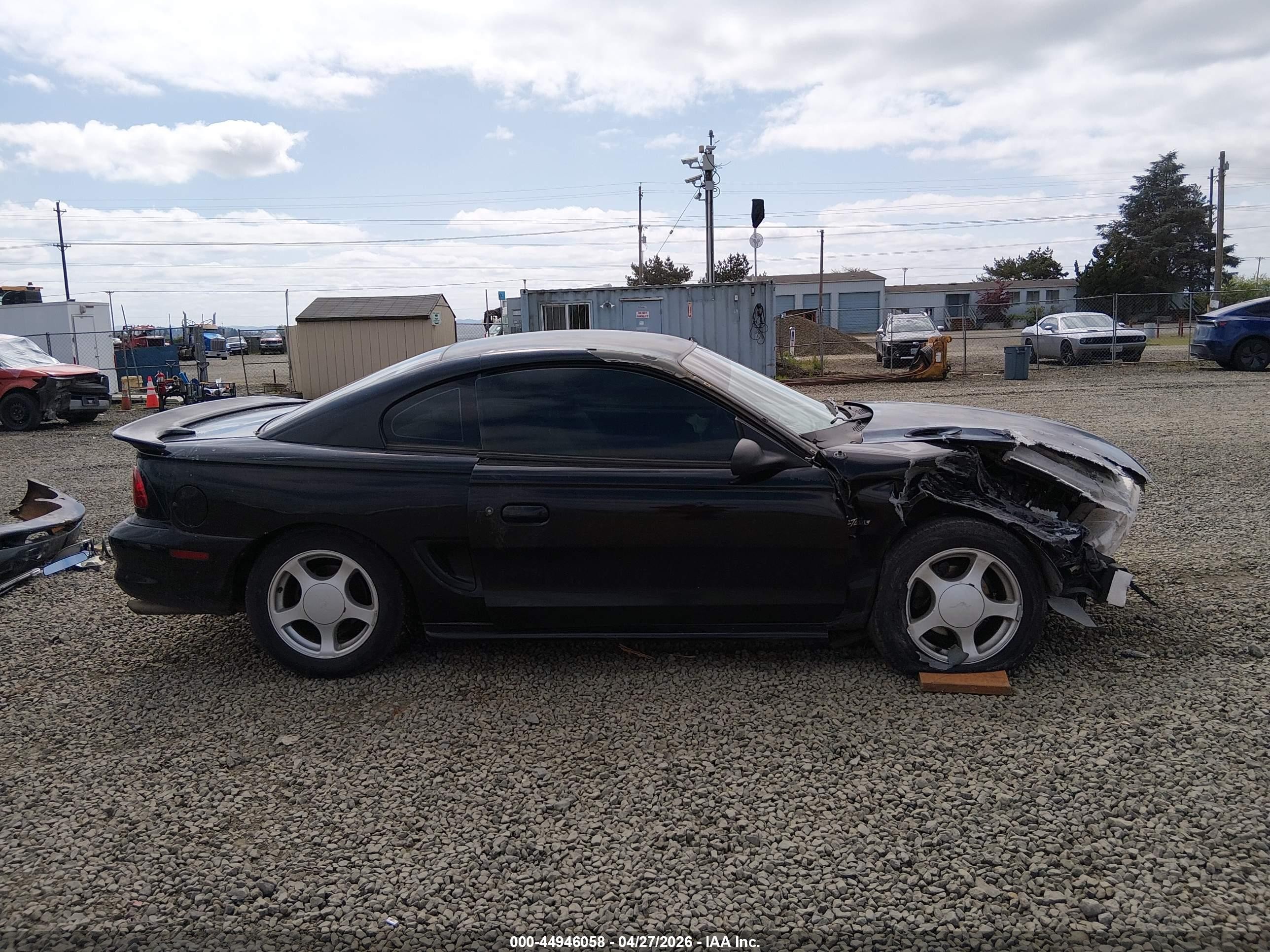 1996 Ford Mustang Gt Black vin: 1FALP42X4TF211400