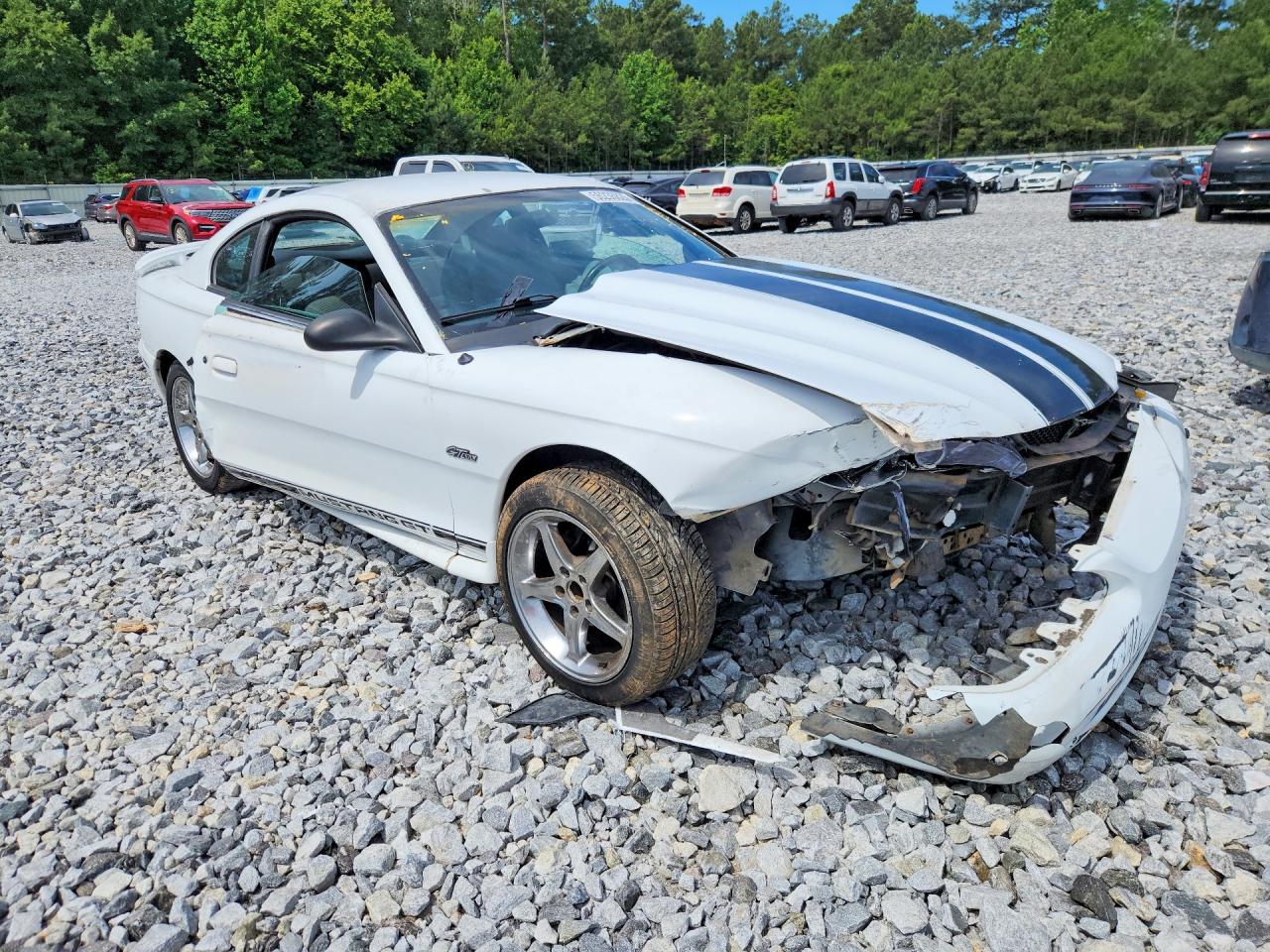 1996 Ford Mustang Gt White vin: 1FALP42X6TF194258