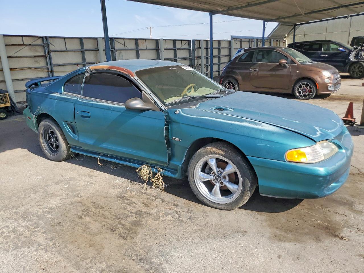 1997 Ford Mustang Gt Green vin: 1FALP42X7VF116185