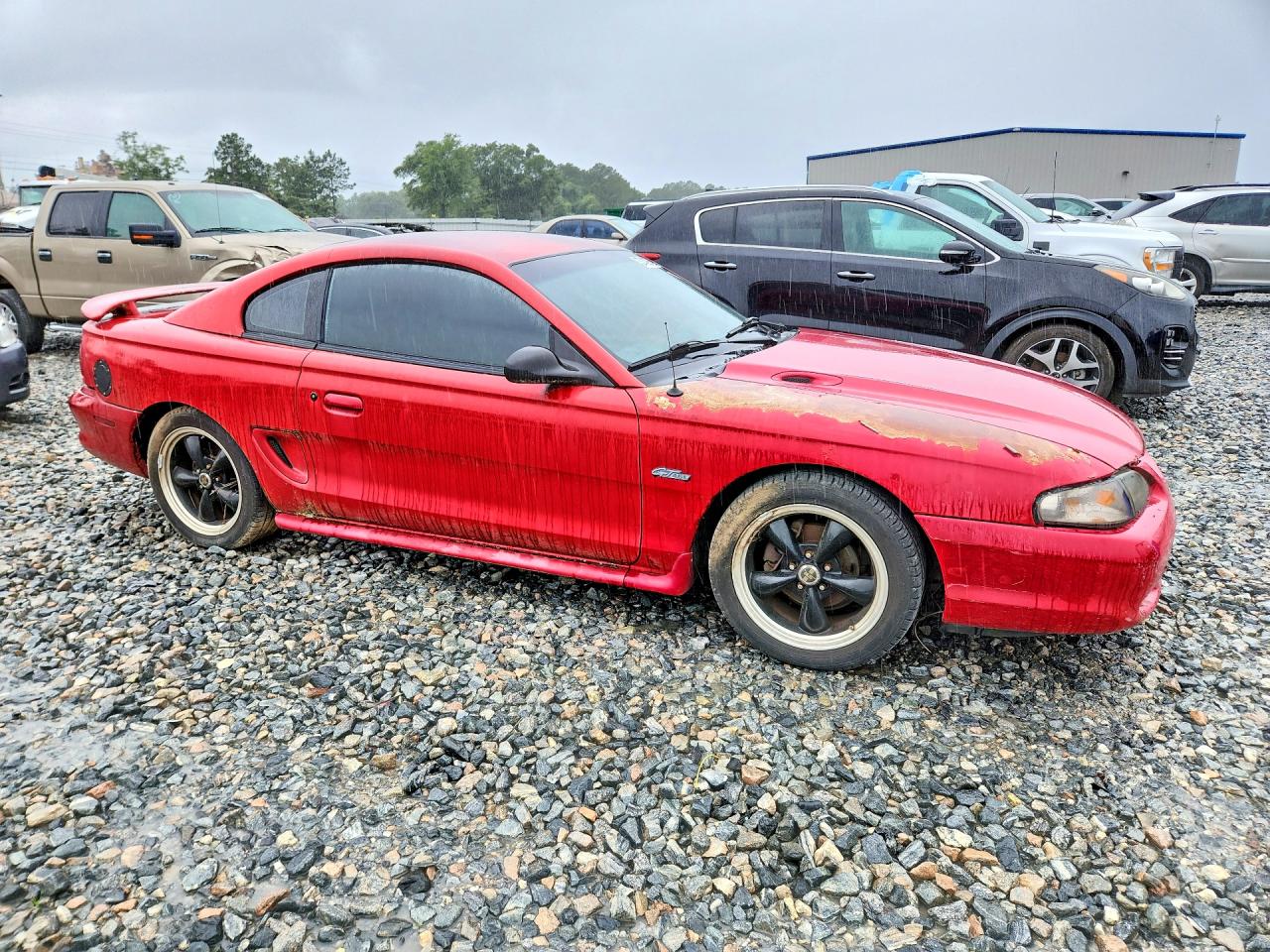 1997 Ford Mustang Gt Red vin: 1FALP42X8VF135702