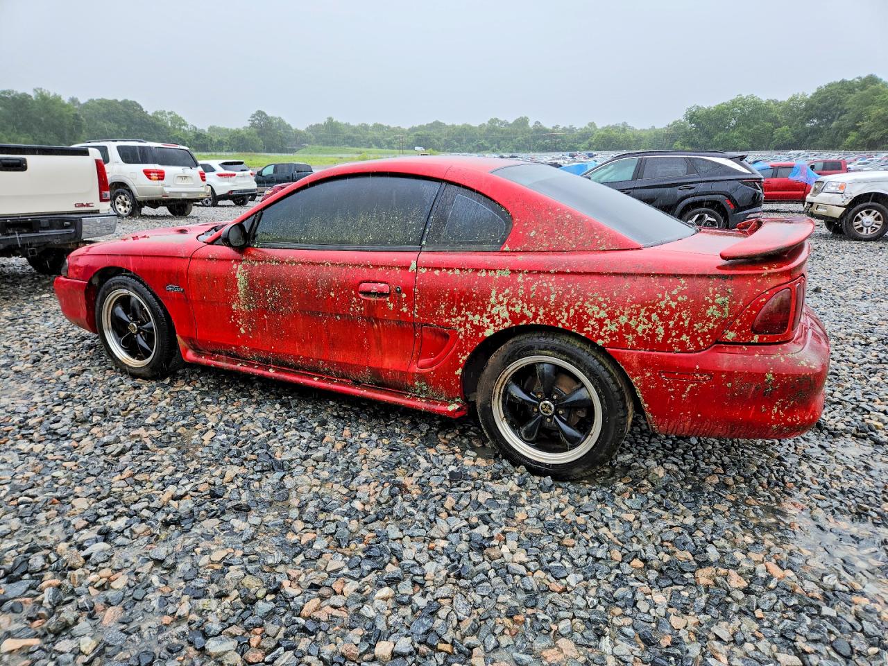 1997 Ford Mustang Gt Red vin: 1FALP42X8VF135702