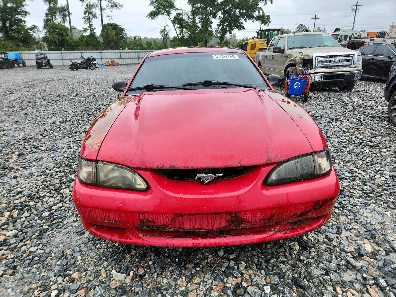 1997 Ford Mustang Gt Red vin: 1FALP42X8VF135702
