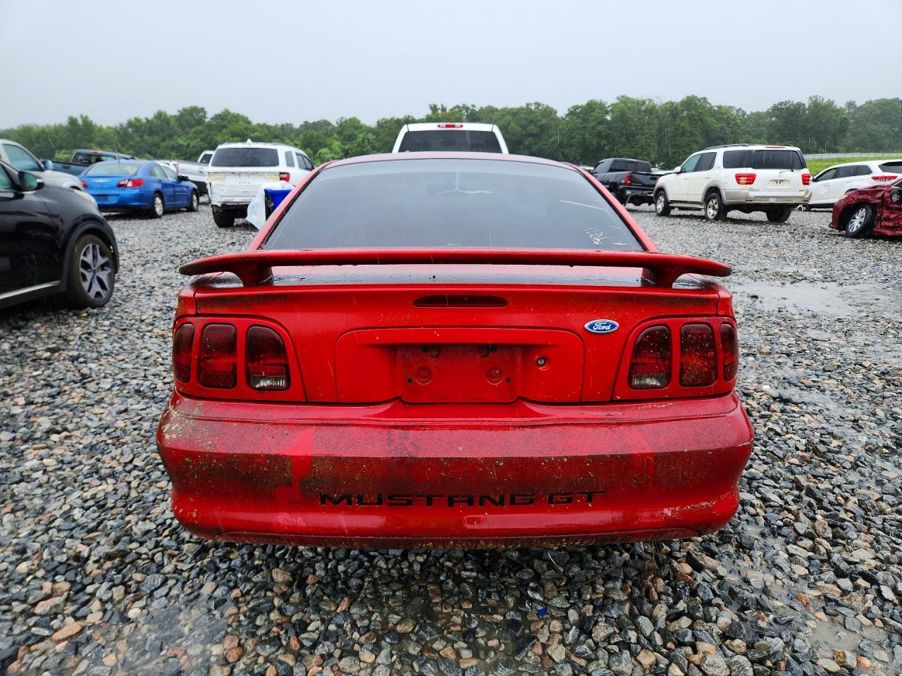 1997 Ford Mustang Gt Red vin: 1FALP42X8VF135702