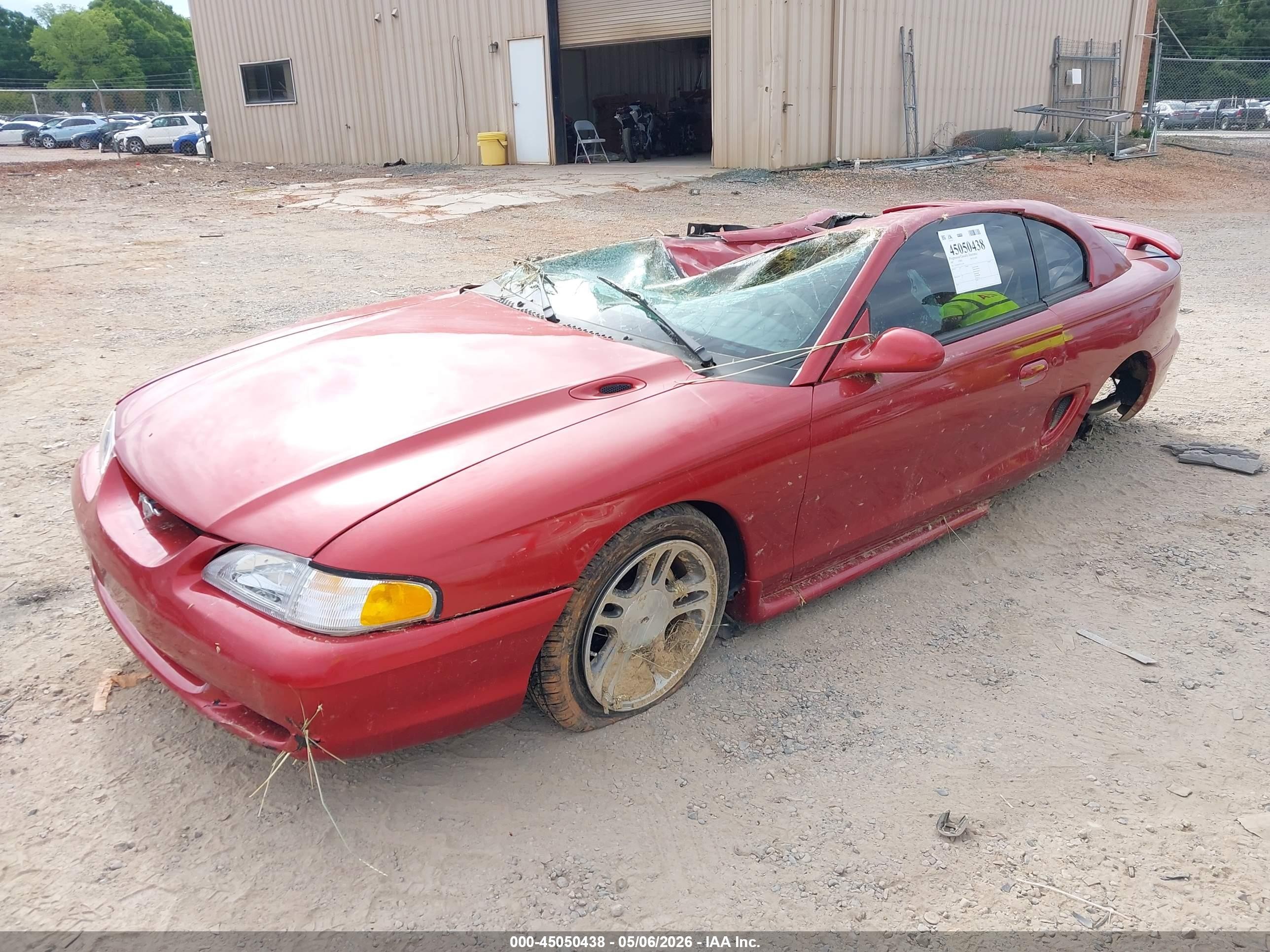 1997 Ford Mustang Gt Red vin: 1FALP42X9VF133909