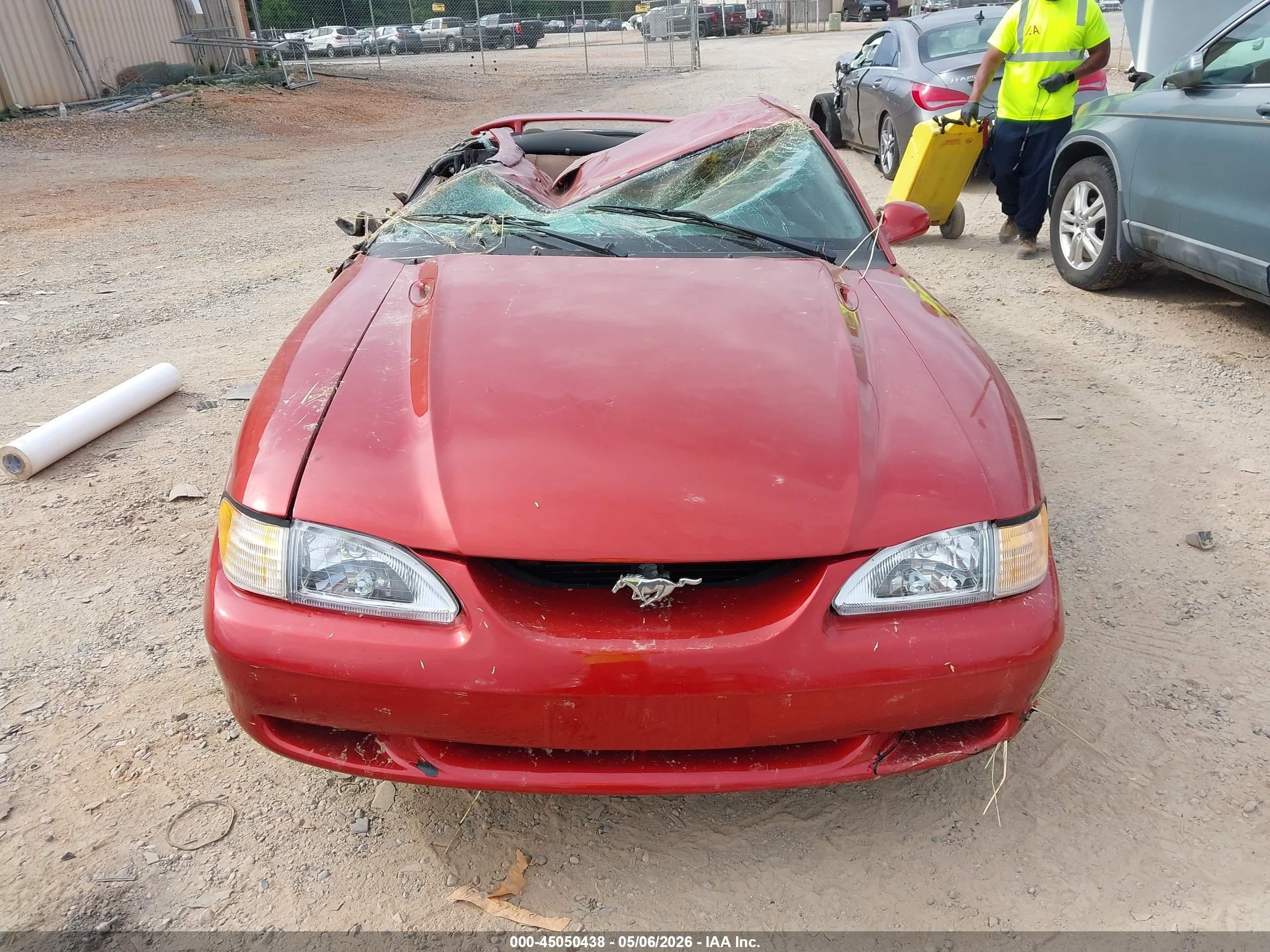 1997 Ford Mustang Gt Red vin: 1FALP42X9VF133909