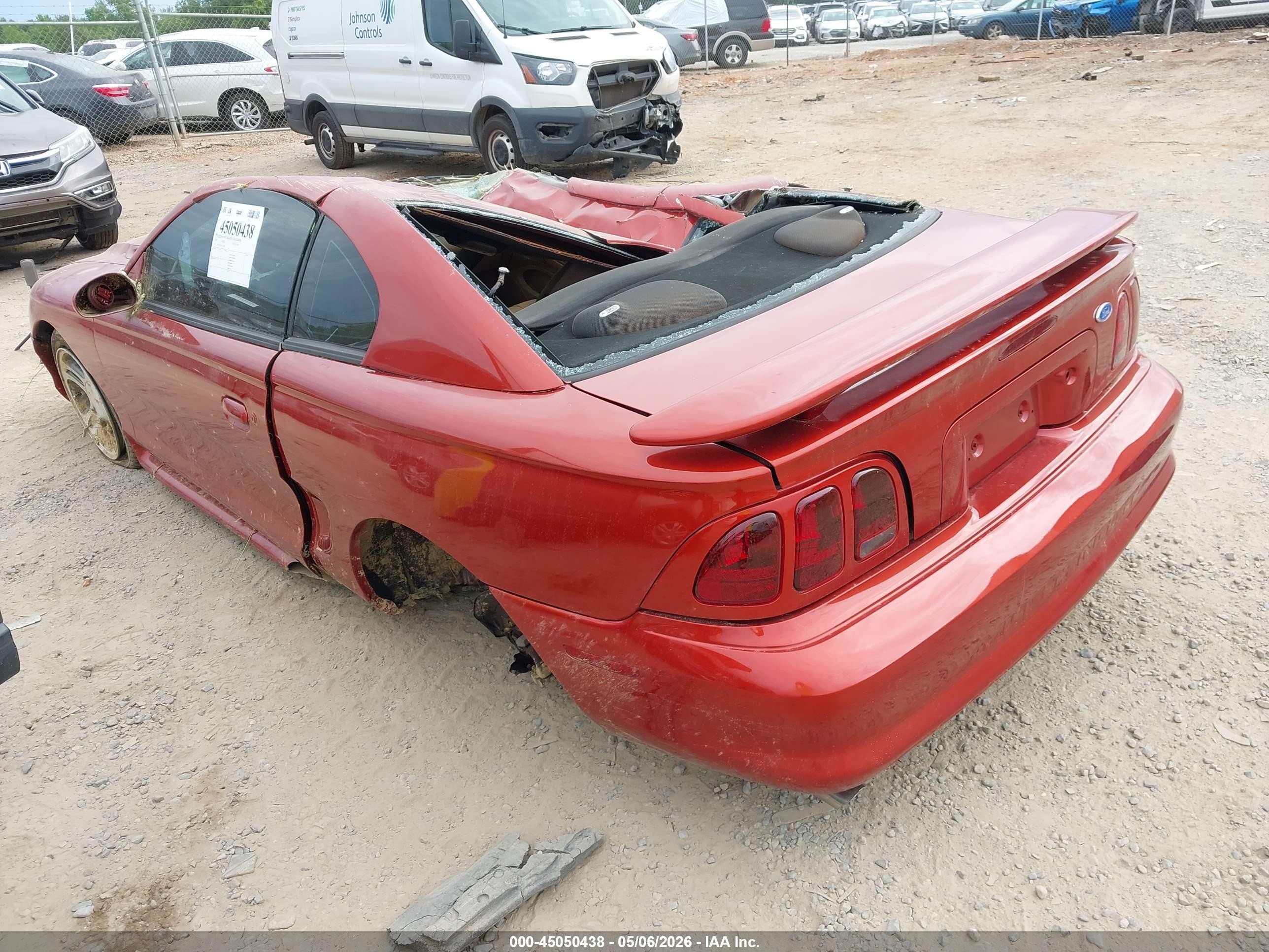 1997 Ford Mustang Gt Red vin: 1FALP42X9VF133909
