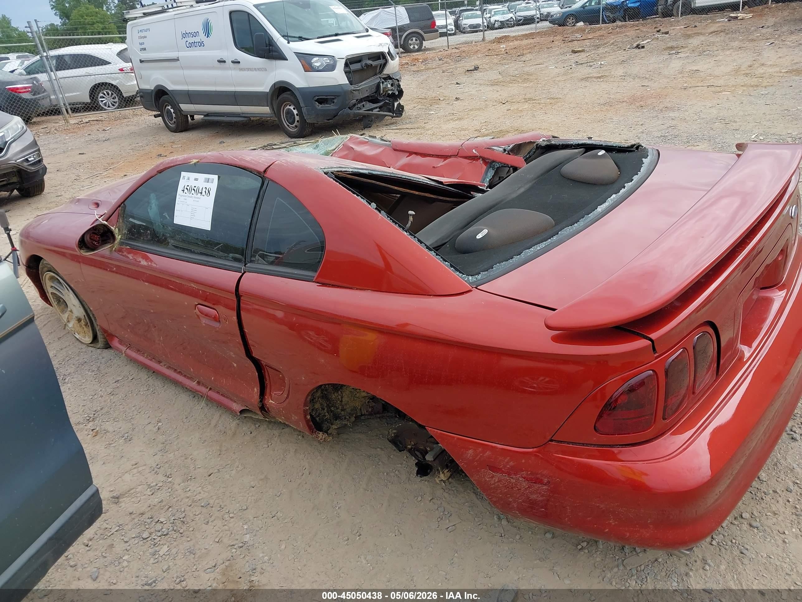 1997 Ford Mustang Gt Red vin: 1FALP42X9VF133909