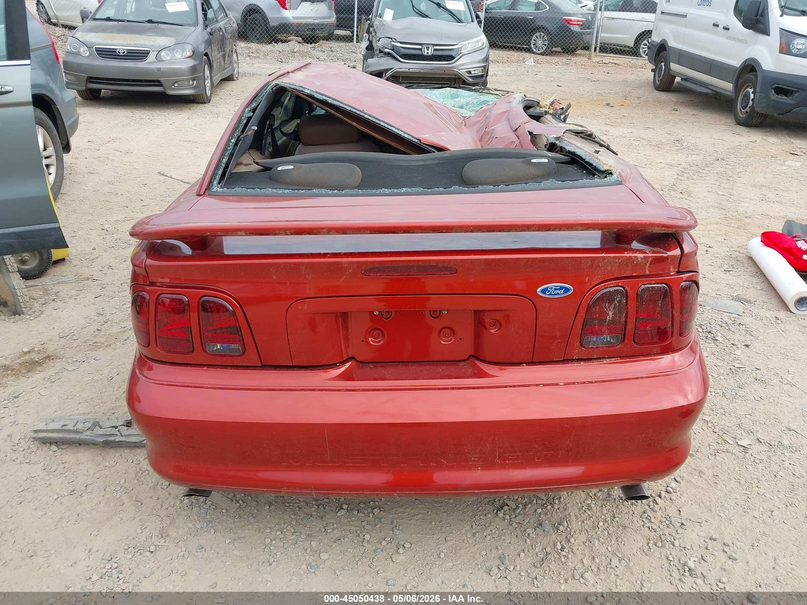 1997 Ford Mustang Gt Red vin: 1FALP42X9VF133909