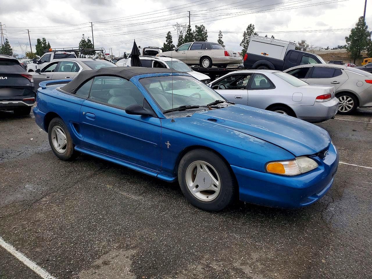 1994 Ford Mustang Blue vin: 1FALP4441RF125375