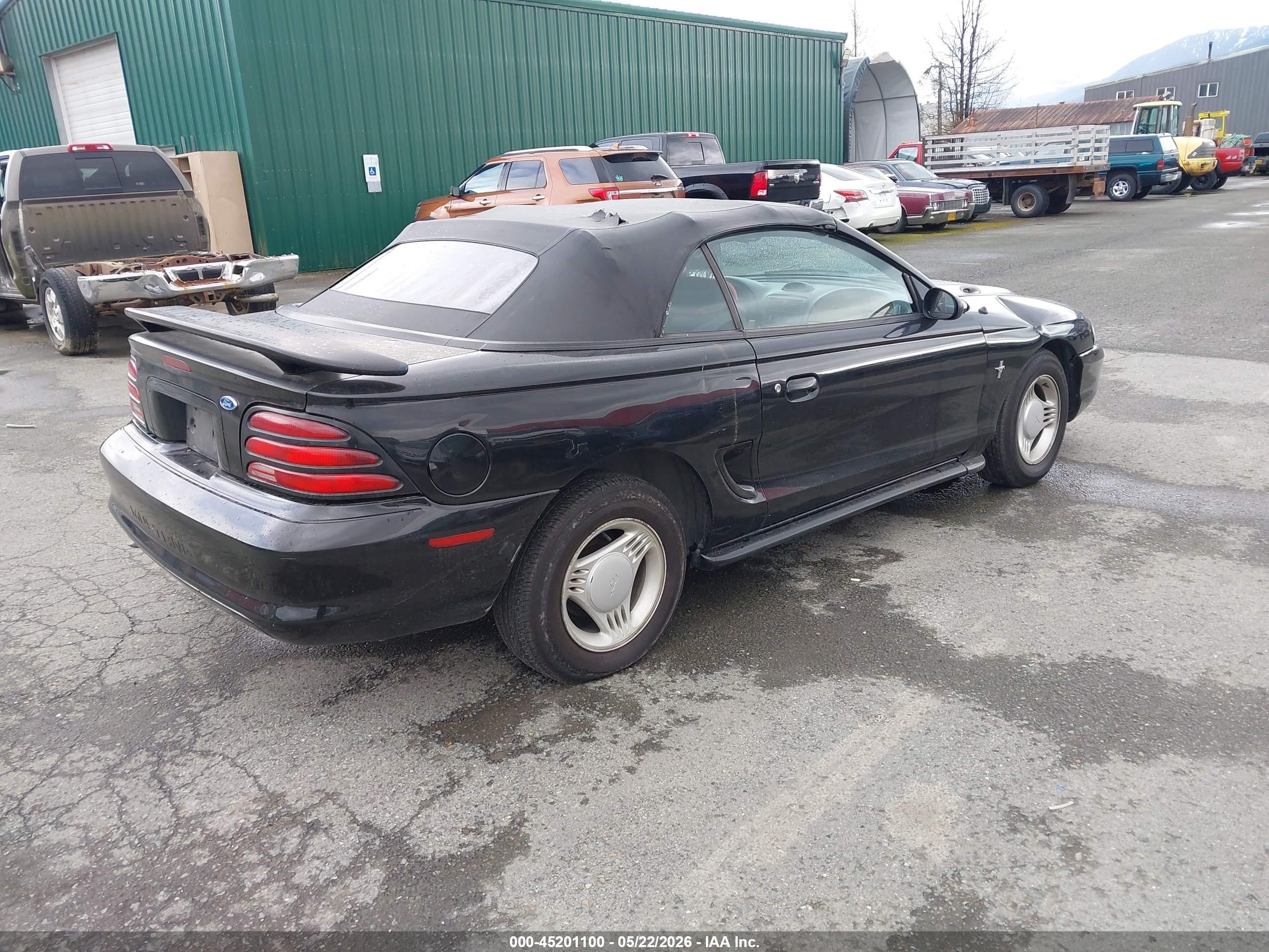 1995 Ford Mustang   Black vin: 1FALP4442SF126380