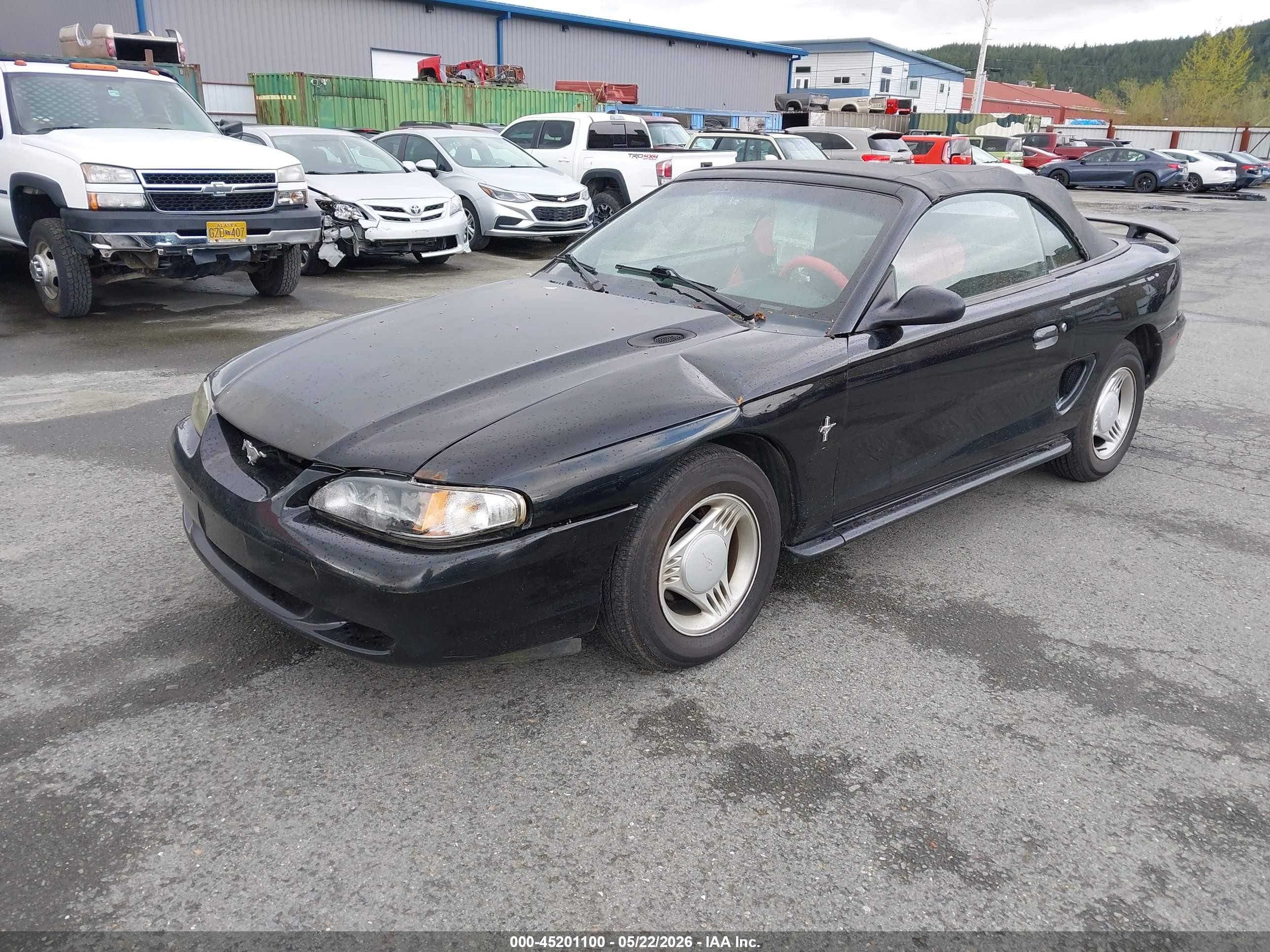 1995 Ford Mustang   Black vin: 1FALP4442SF126380