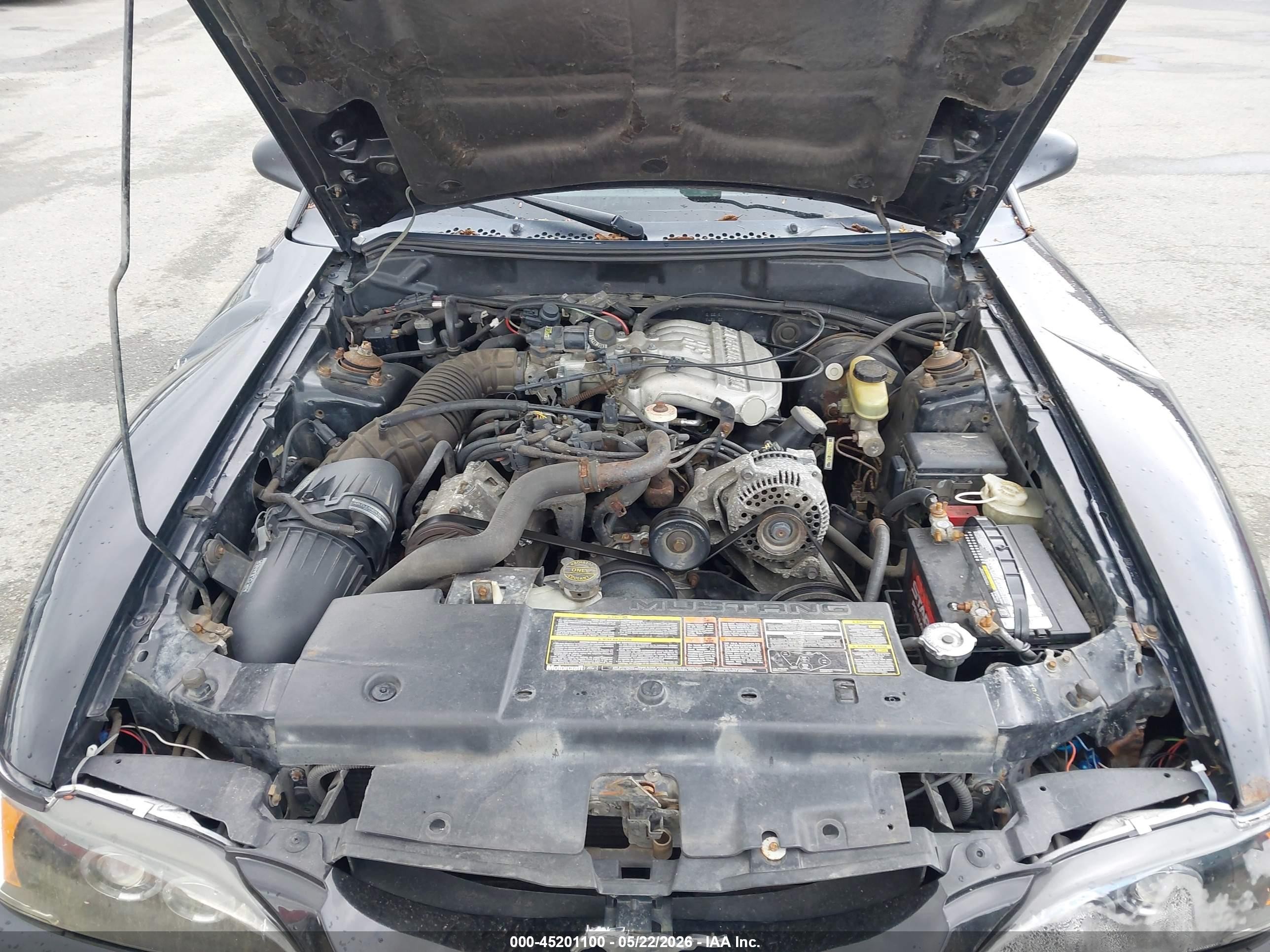 1995 Ford Mustang   Black vin: 1FALP4442SF126380