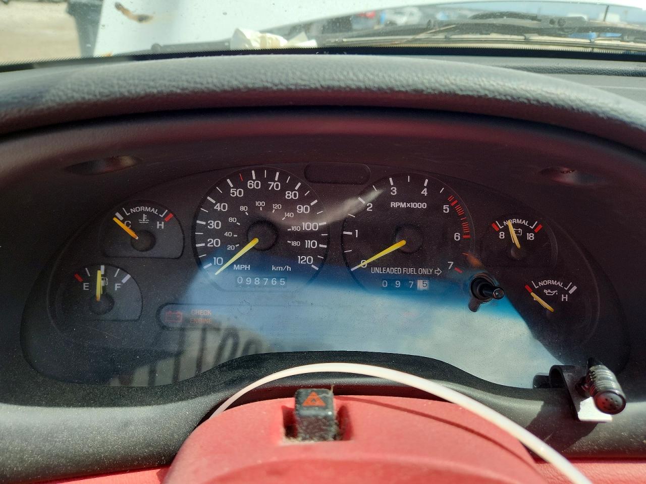 1994 Ford Mustang White vin: 1FALP4443RF133719