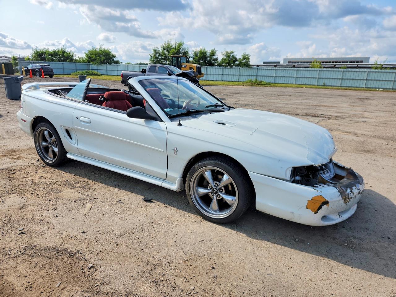 1995 Ford Mustang White vin: 1FALP4443SF192968
