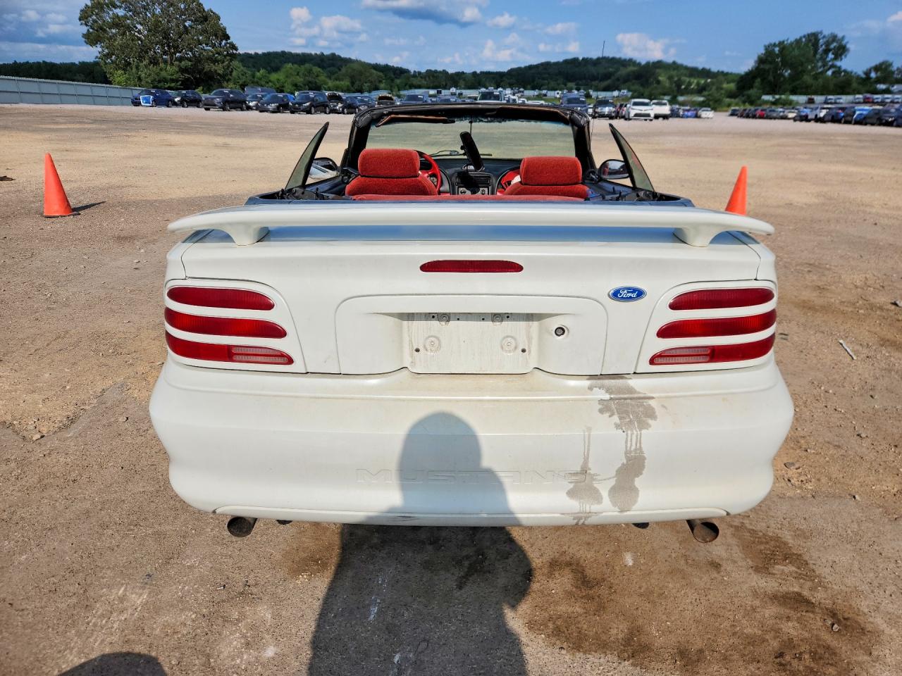 1995 Ford Mustang White vin: 1FALP4443SF192968