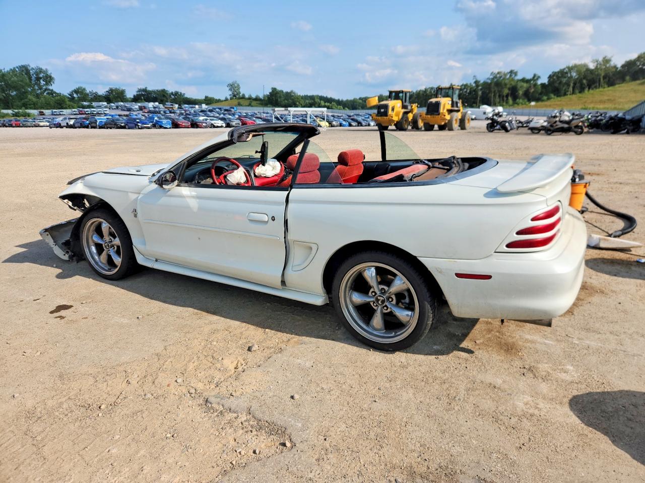 1995 Ford Mustang White vin: 1FALP4443SF192968