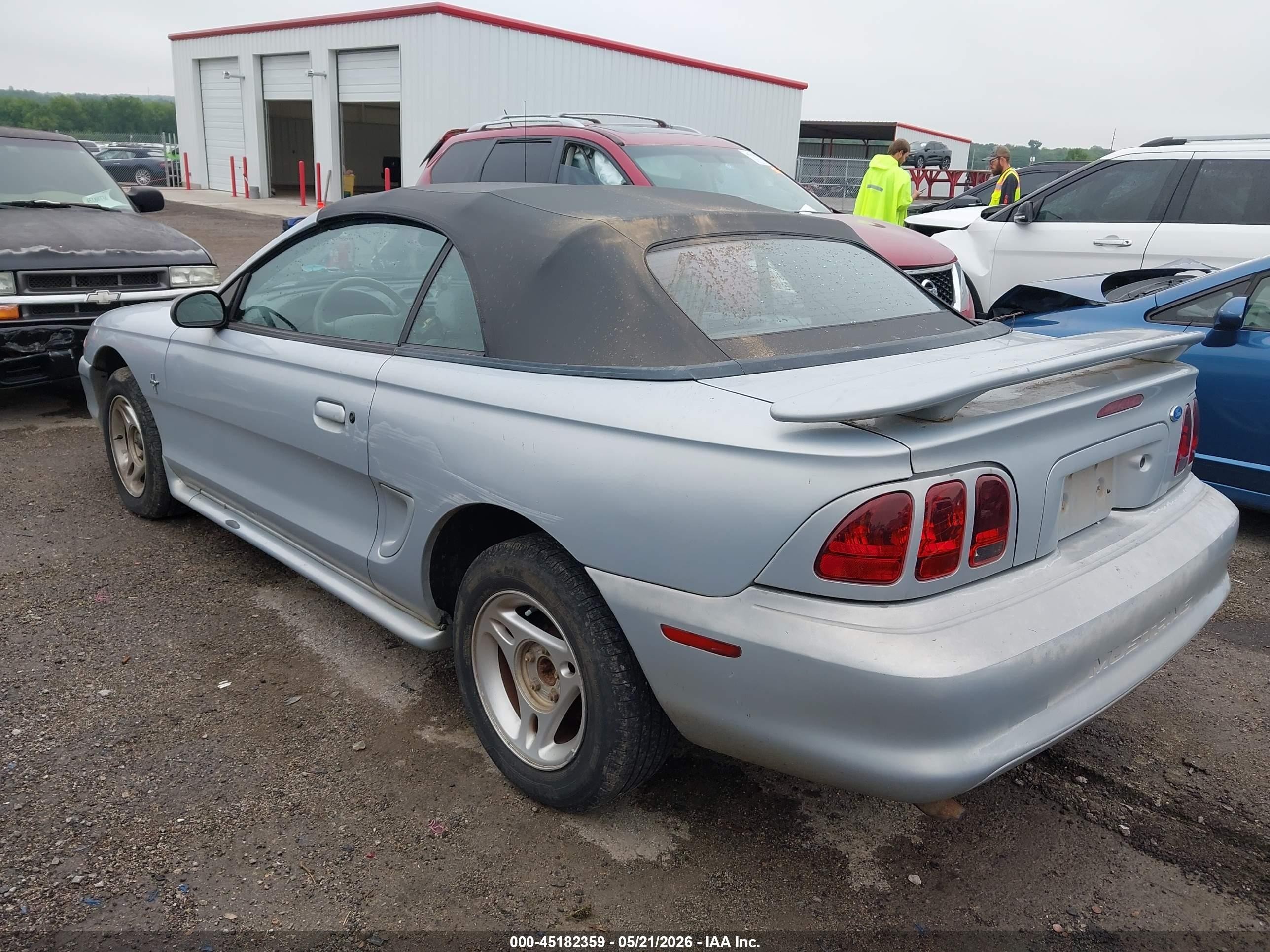1996 Ford Mustang   Light Blue vin: 1FALP4443TF203050