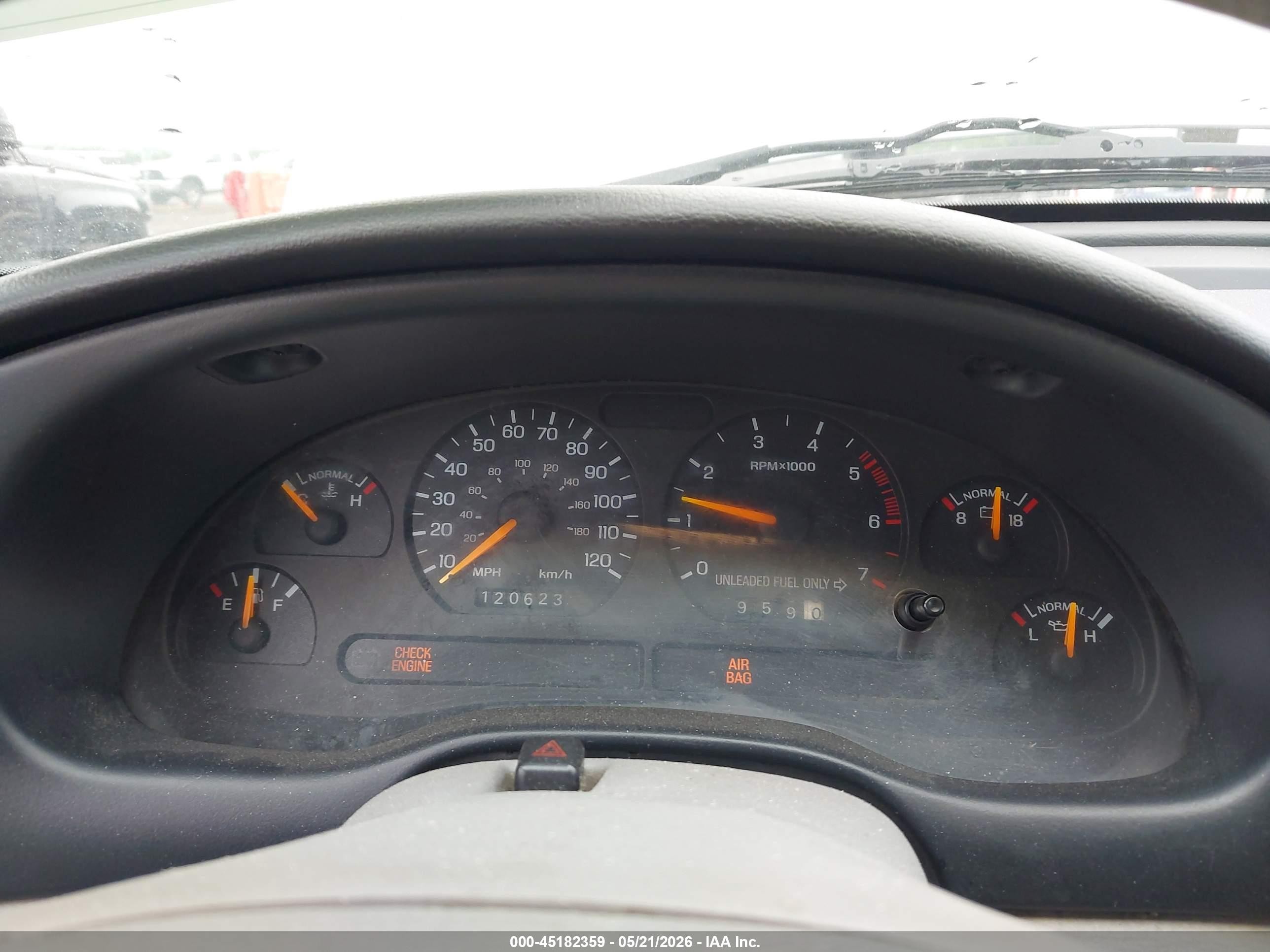 1996 Ford Mustang   Light Blue vin: 1FALP4443TF203050