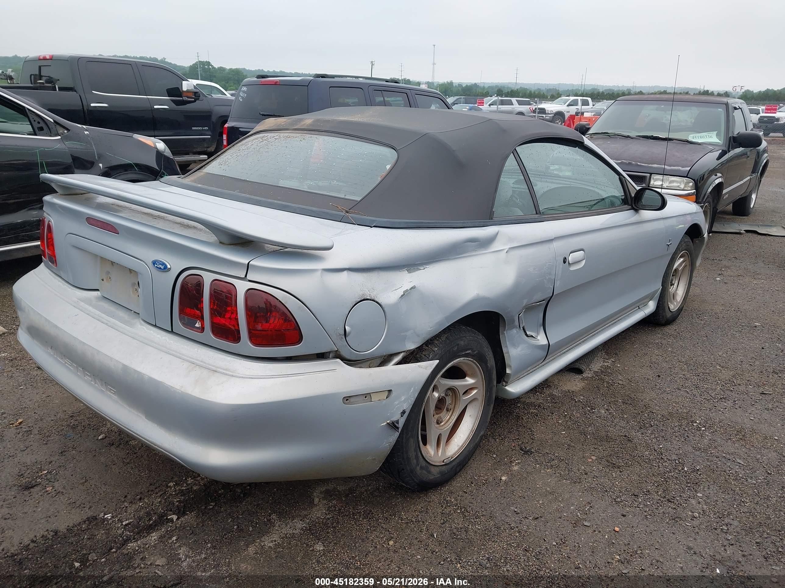 1996 Ford Mustang   Light Blue vin: 1FALP4443TF203050