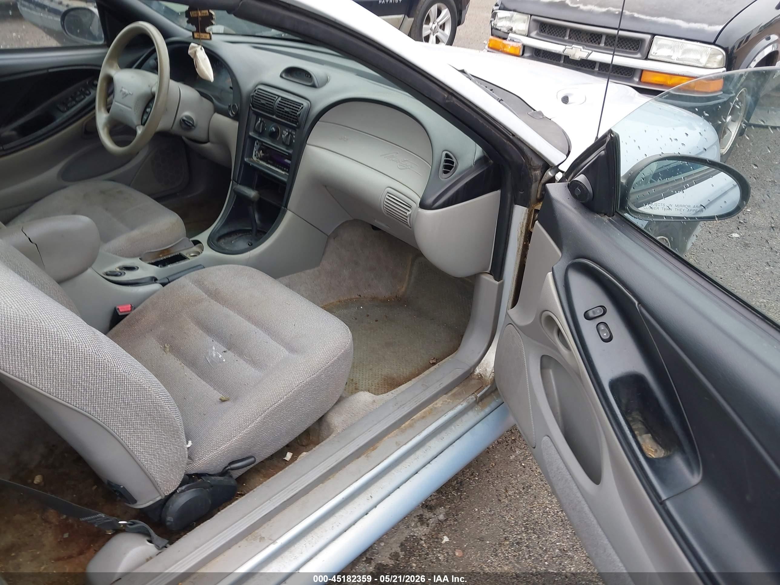 1996 Ford Mustang   Light Blue vin: 1FALP4443TF203050
