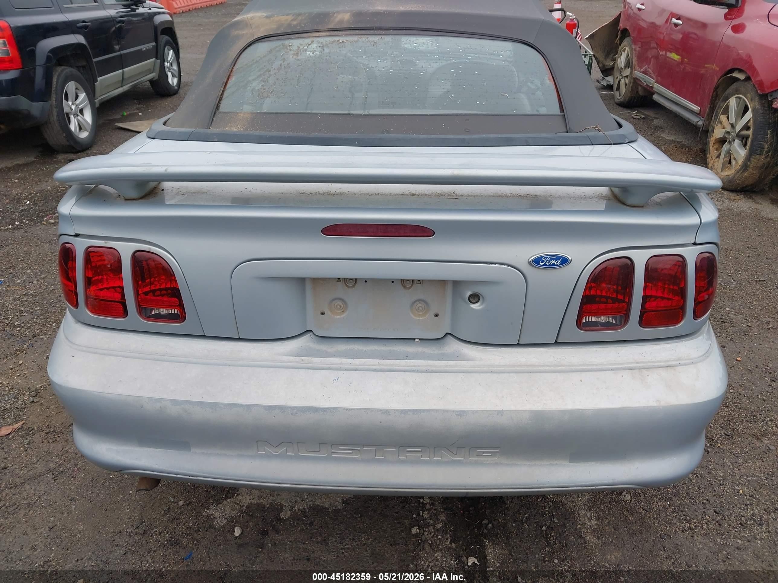 1996 Ford Mustang   Light Blue vin: 1FALP4443TF203050