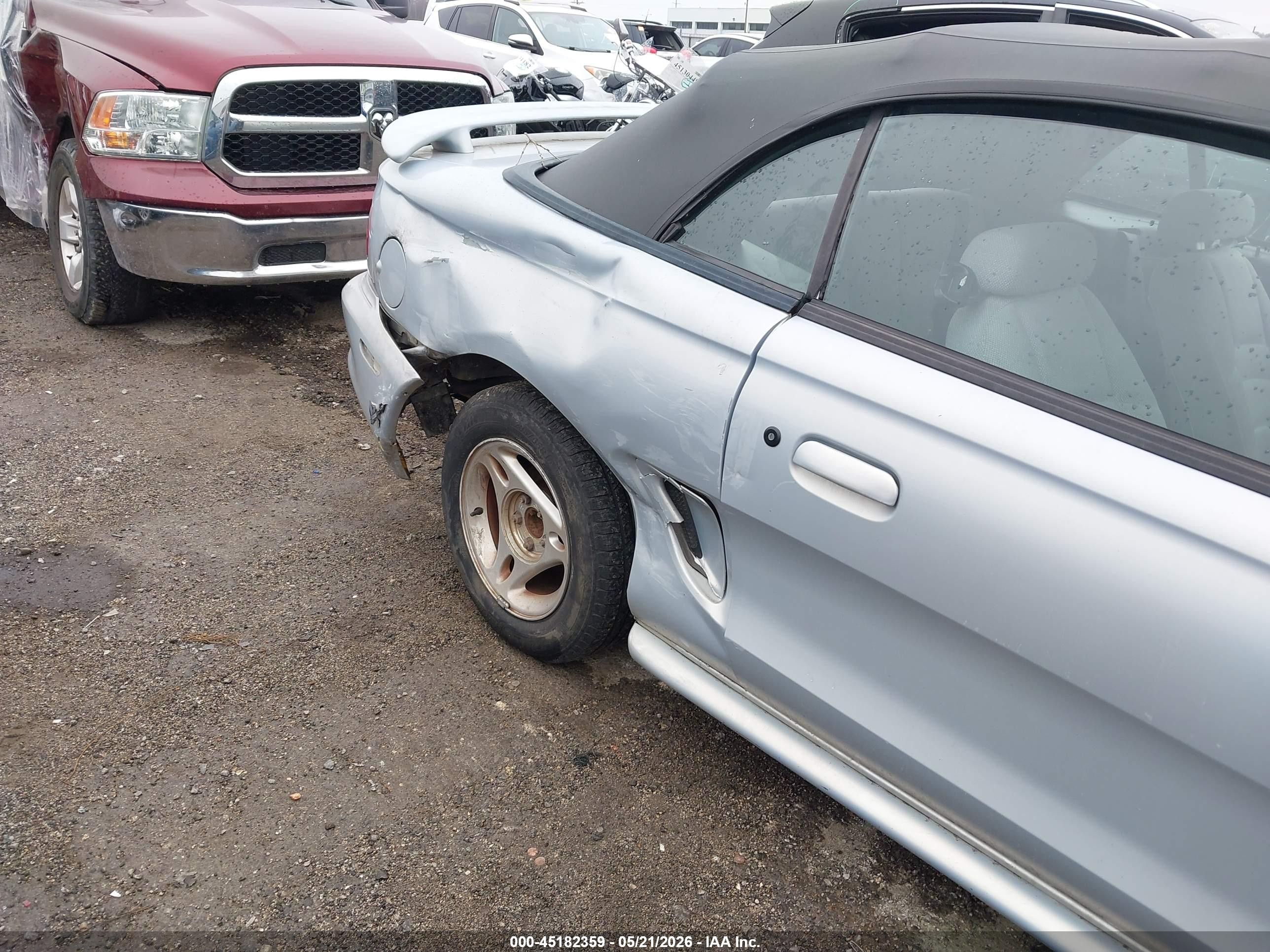 1996 Ford Mustang   Light Blue vin: 1FALP4443TF203050
