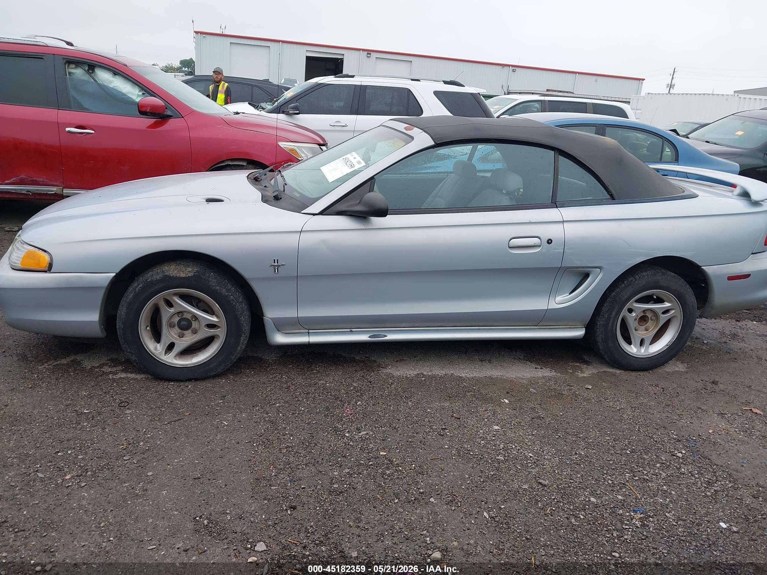 1996 Ford Mustang   Light Blue vin: 1FALP4443TF203050