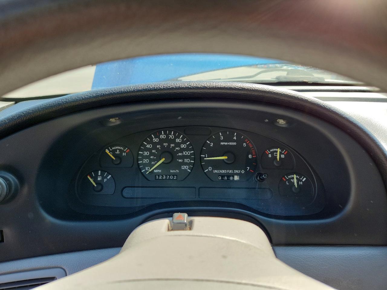 1994 Ford Mustang Blue vin: 1FALP4445RF142650