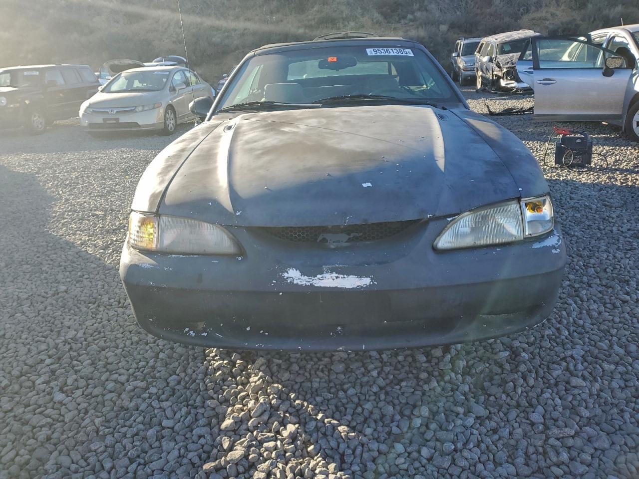 1996 Ford Mustang Black vin: 1FALP4447TF222037