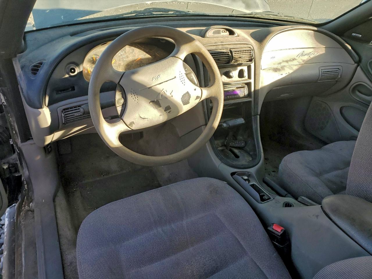 1996 Ford Mustang Black vin: 1FALP4447TF222037