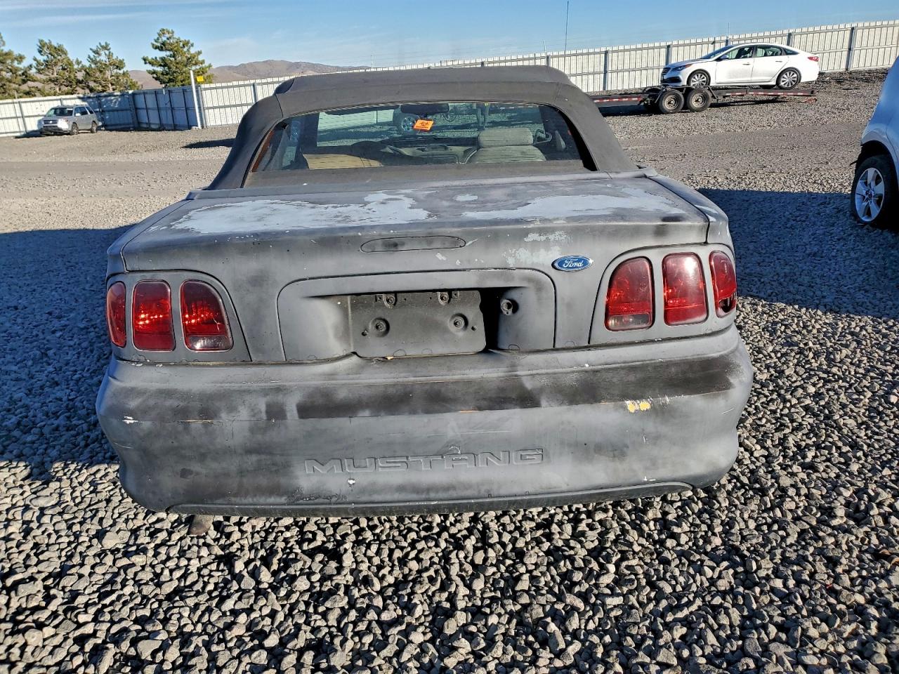 1996 Ford Mustang Black vin: 1FALP4447TF222037