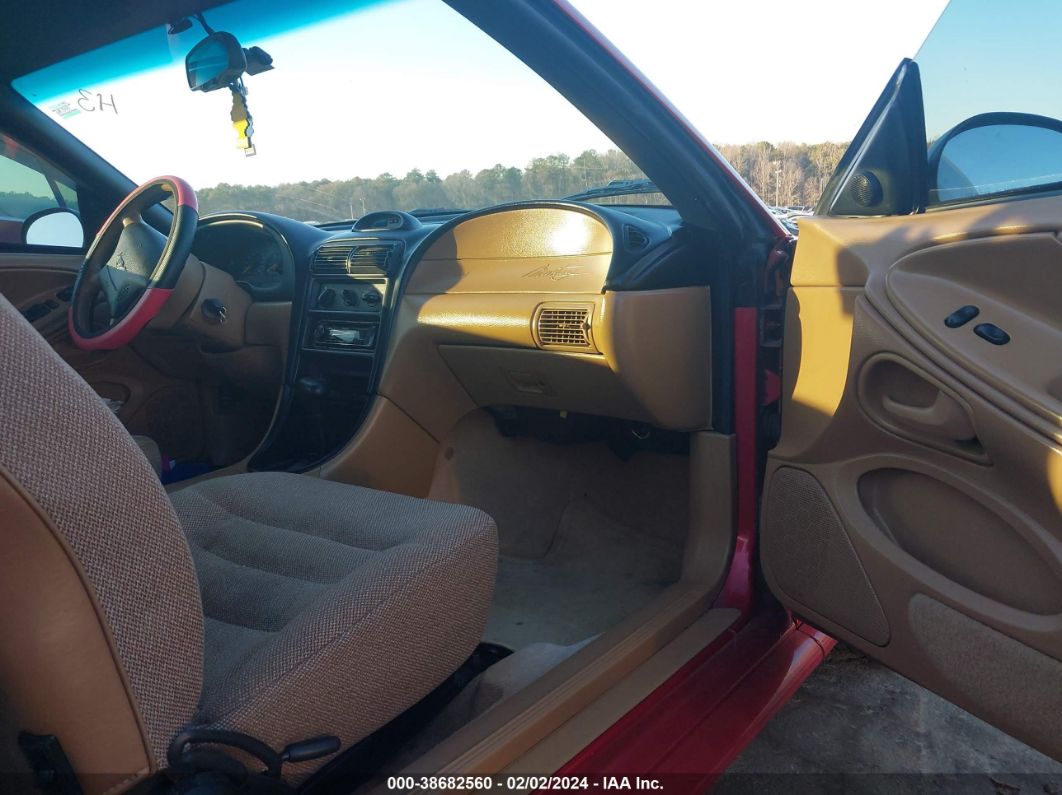1997 Ford Mustang   Red vin: 1FALP4447VF128193
