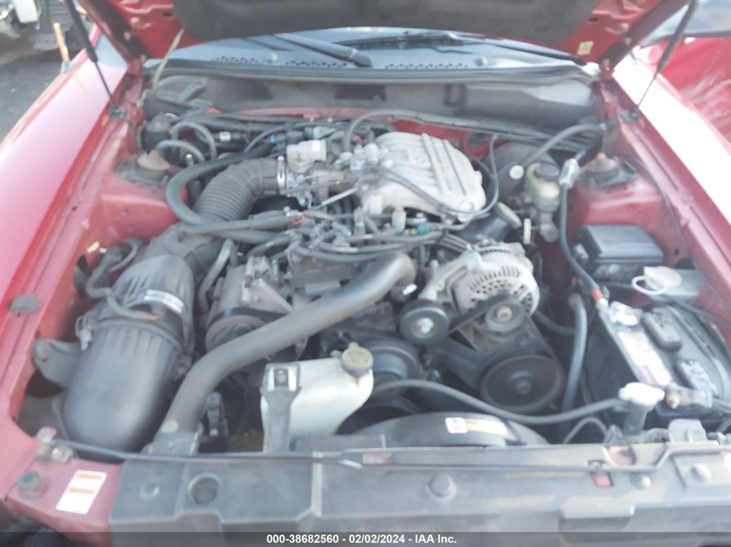 1997 Ford Mustang   Red vin: 1FALP4447VF128193