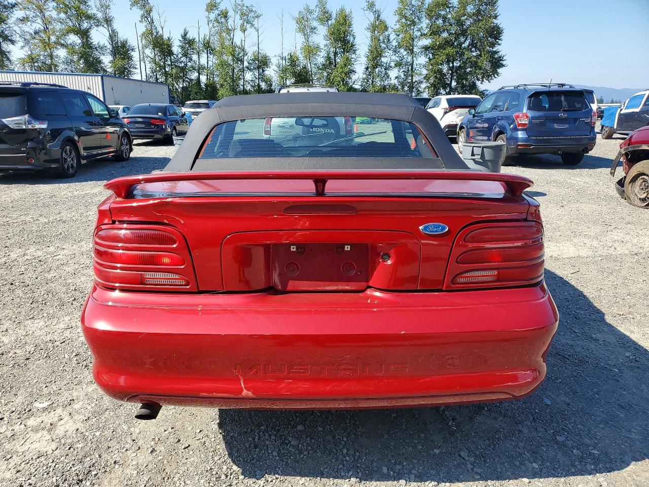 1994 Ford Mustang Red vin: 1FALP4448RF217387