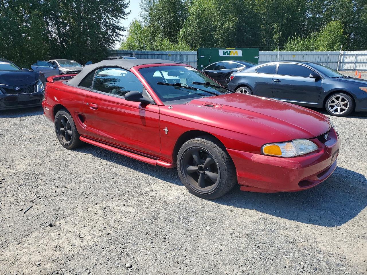 1994 Ford Mustang Red vin: 1FALP4448RF217387