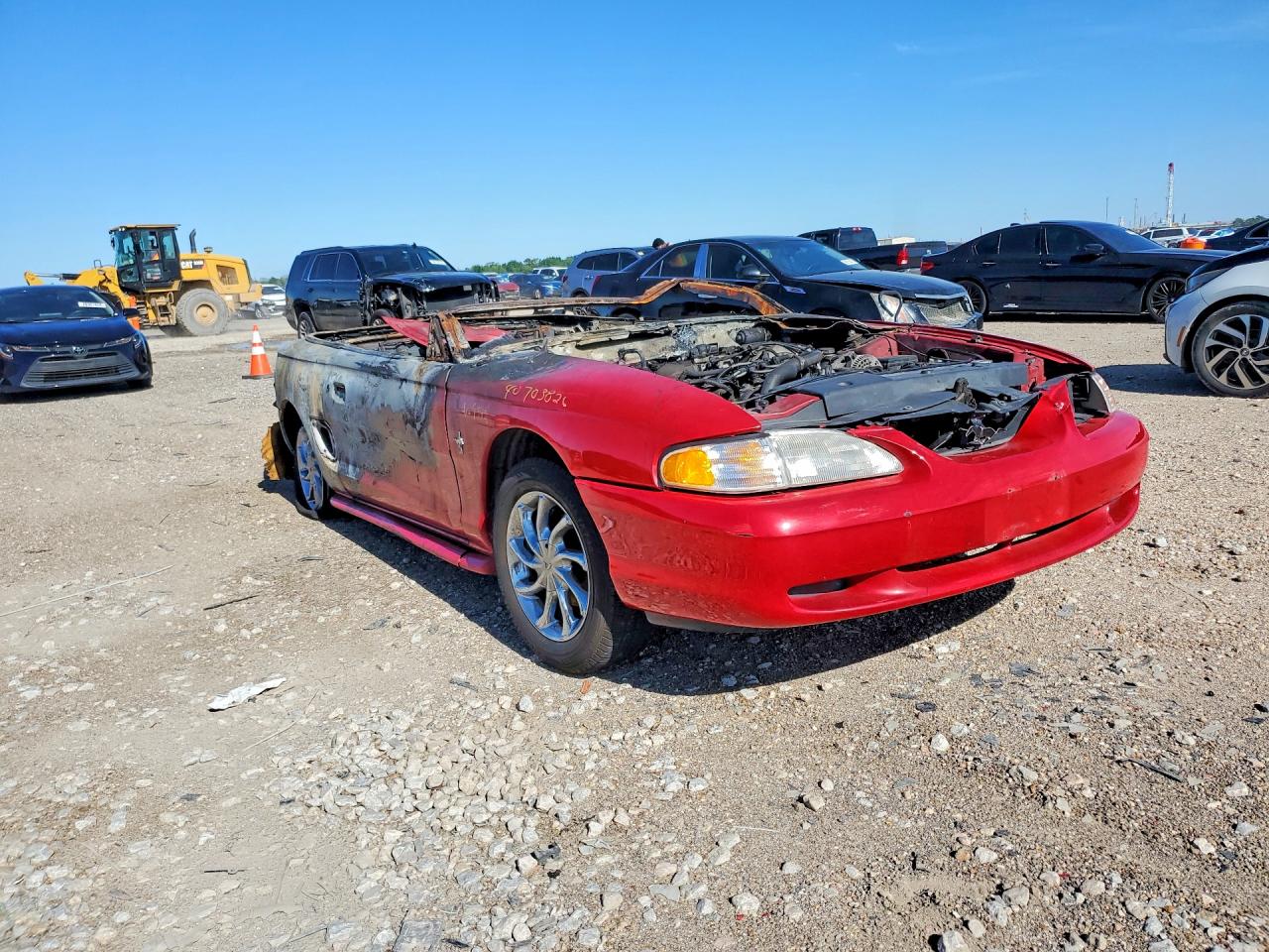 1994 Ford Mustang Red vin: 1FALP4449RF209542