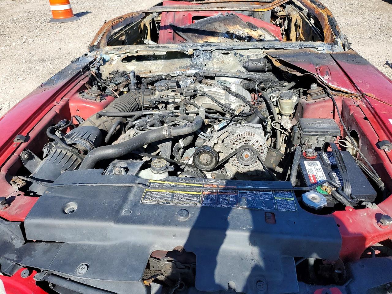 1994 Ford Mustang Red vin: 1FALP4449RF209542