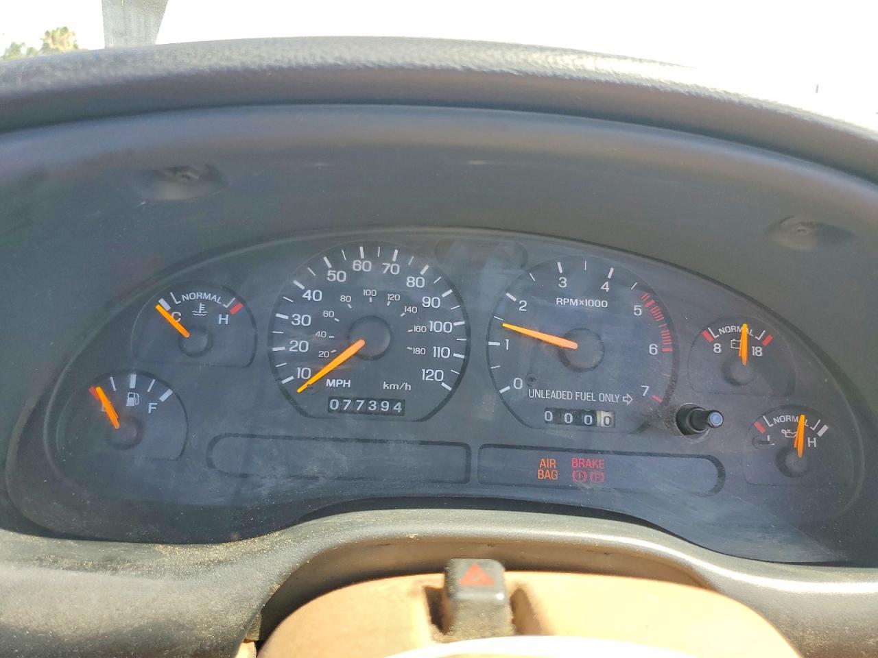 1997 Ford Mustang White vin: 1FALP4449VF197824