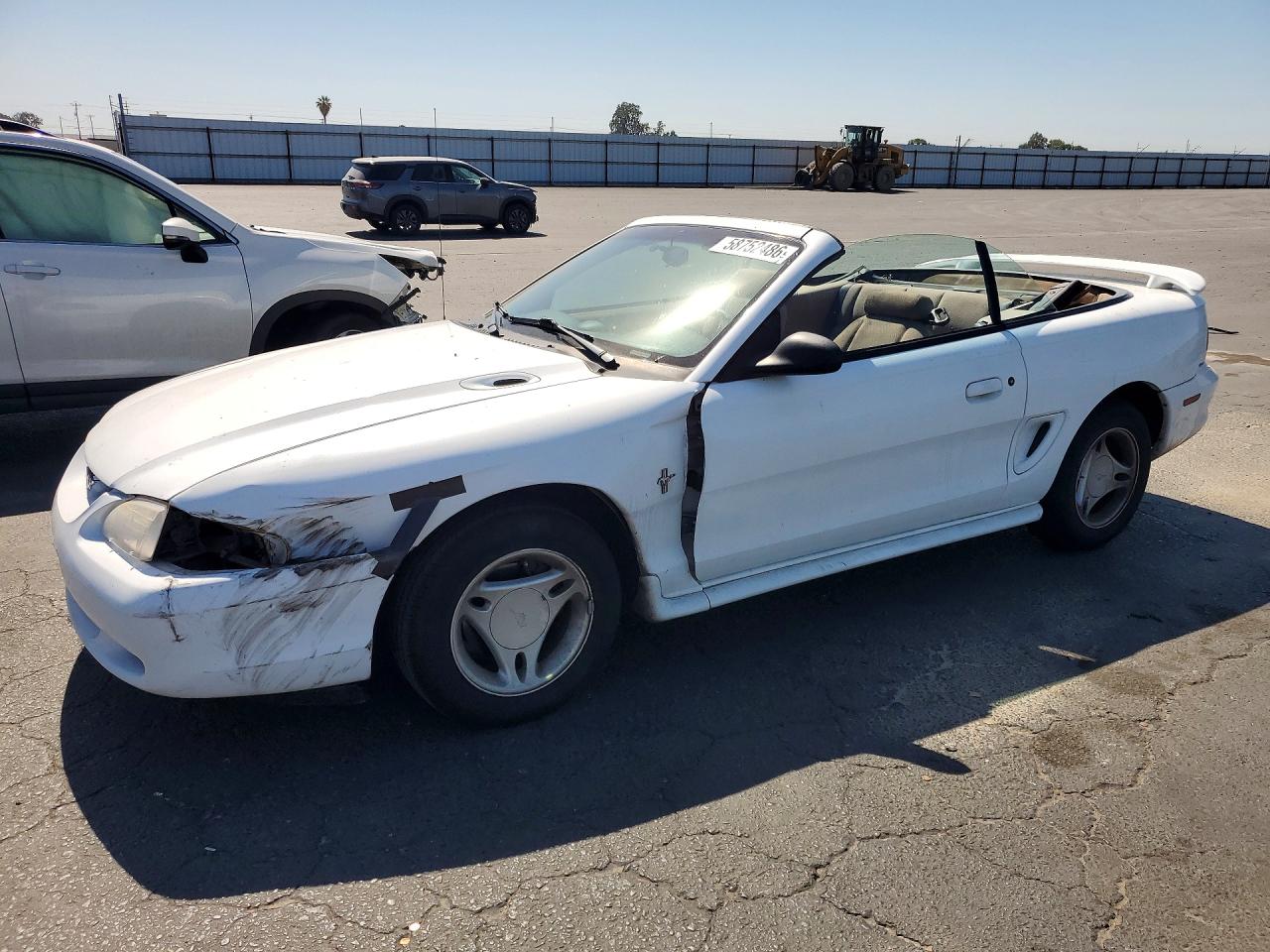 1997 Ford Mustang White vin: 1FALP4449VF197824