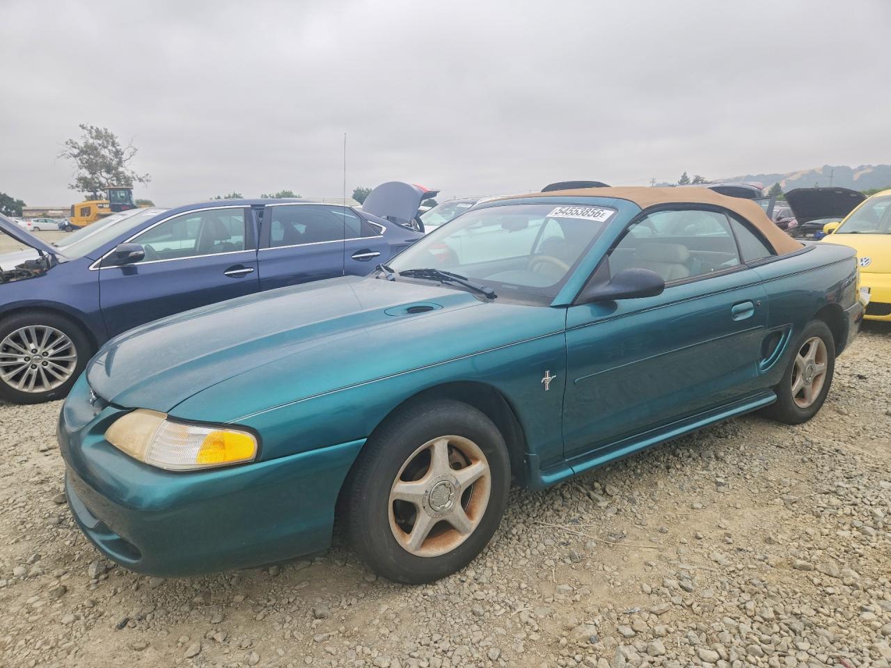 1996 Ford Mustang Бирюзовый vin: 1FALP444XTF200873