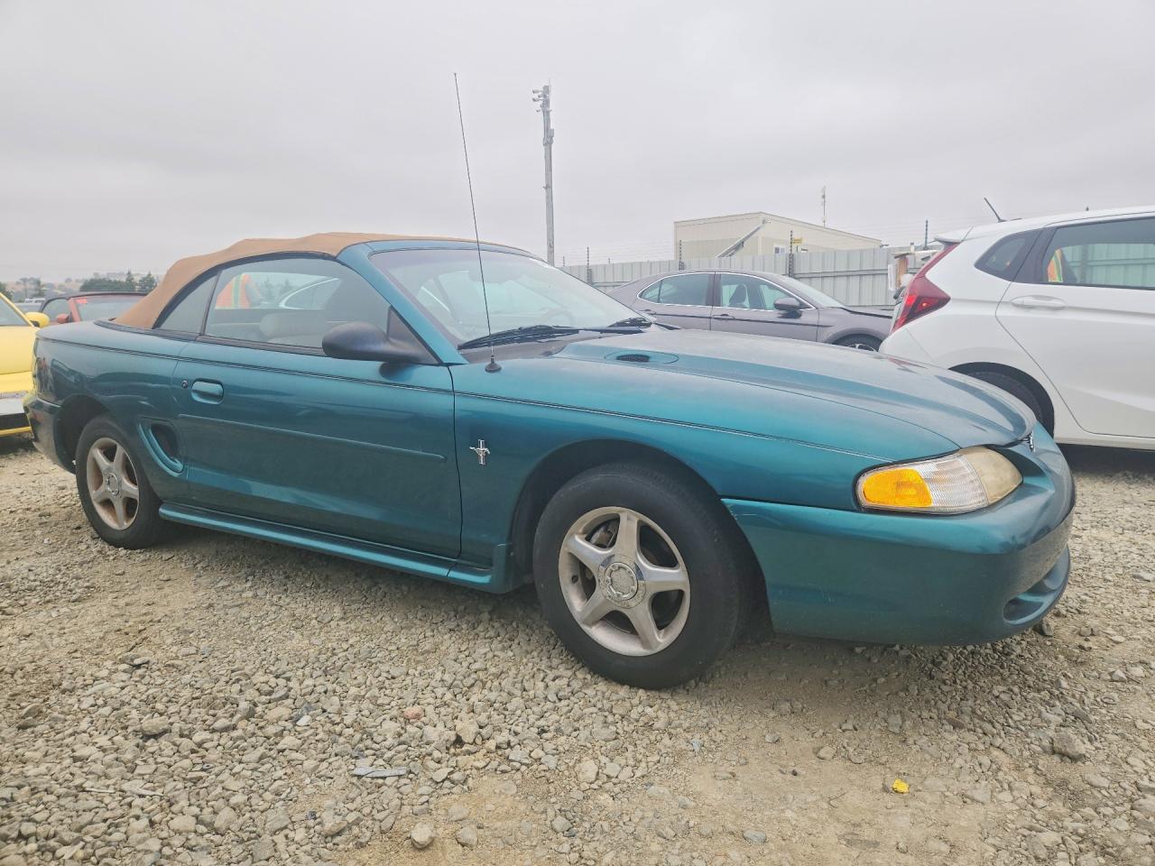 1996 Ford Mustang Бирюзовый vin: 1FALP444XTF200873