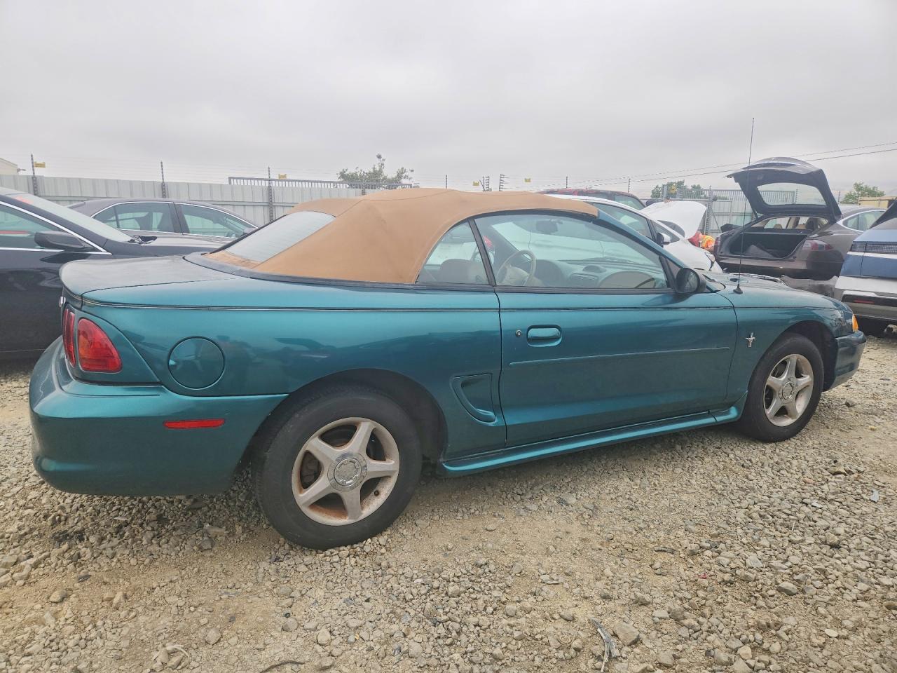 1996 Ford Mustang Бирюзовый vin: 1FALP444XTF200873