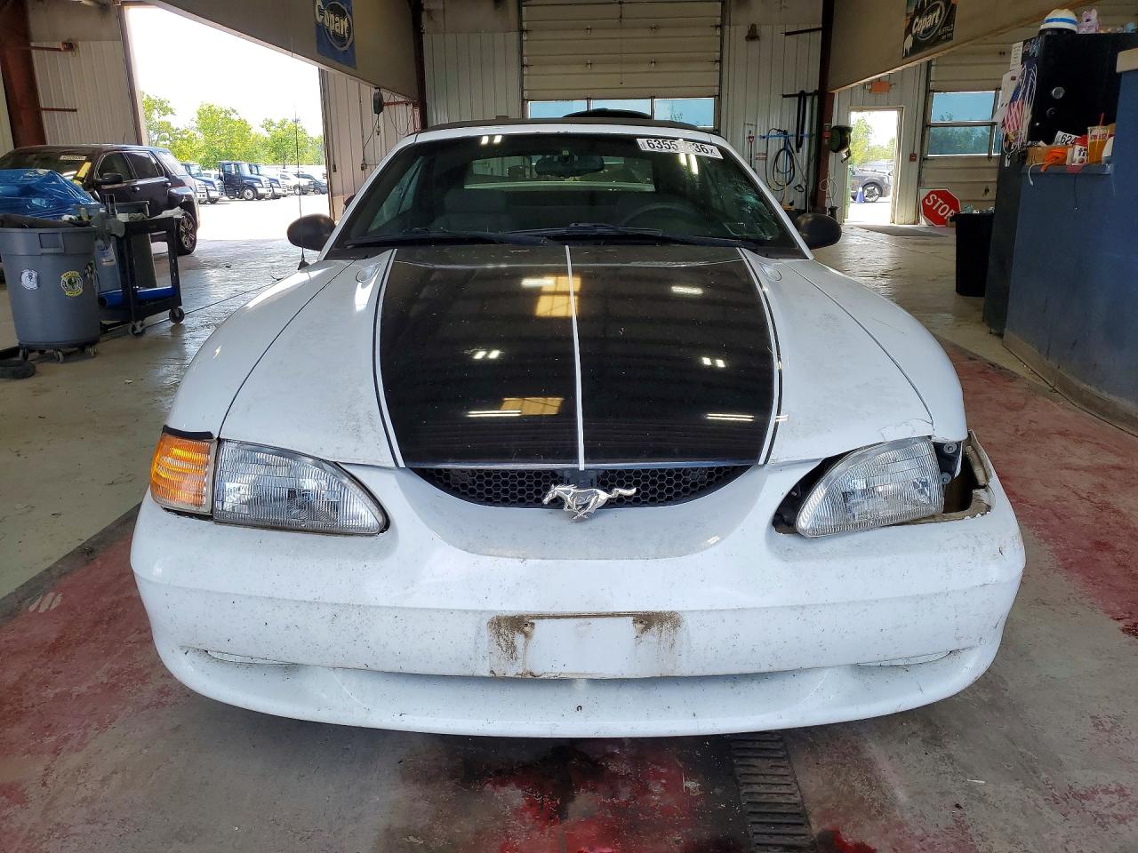 1996 Ford Mustang White vin: 1FALP444XTF221089