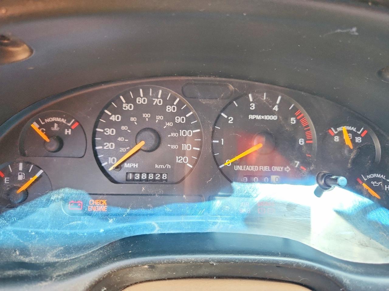 1997 Ford Mustang Red vin: 1FALP444XVF201105