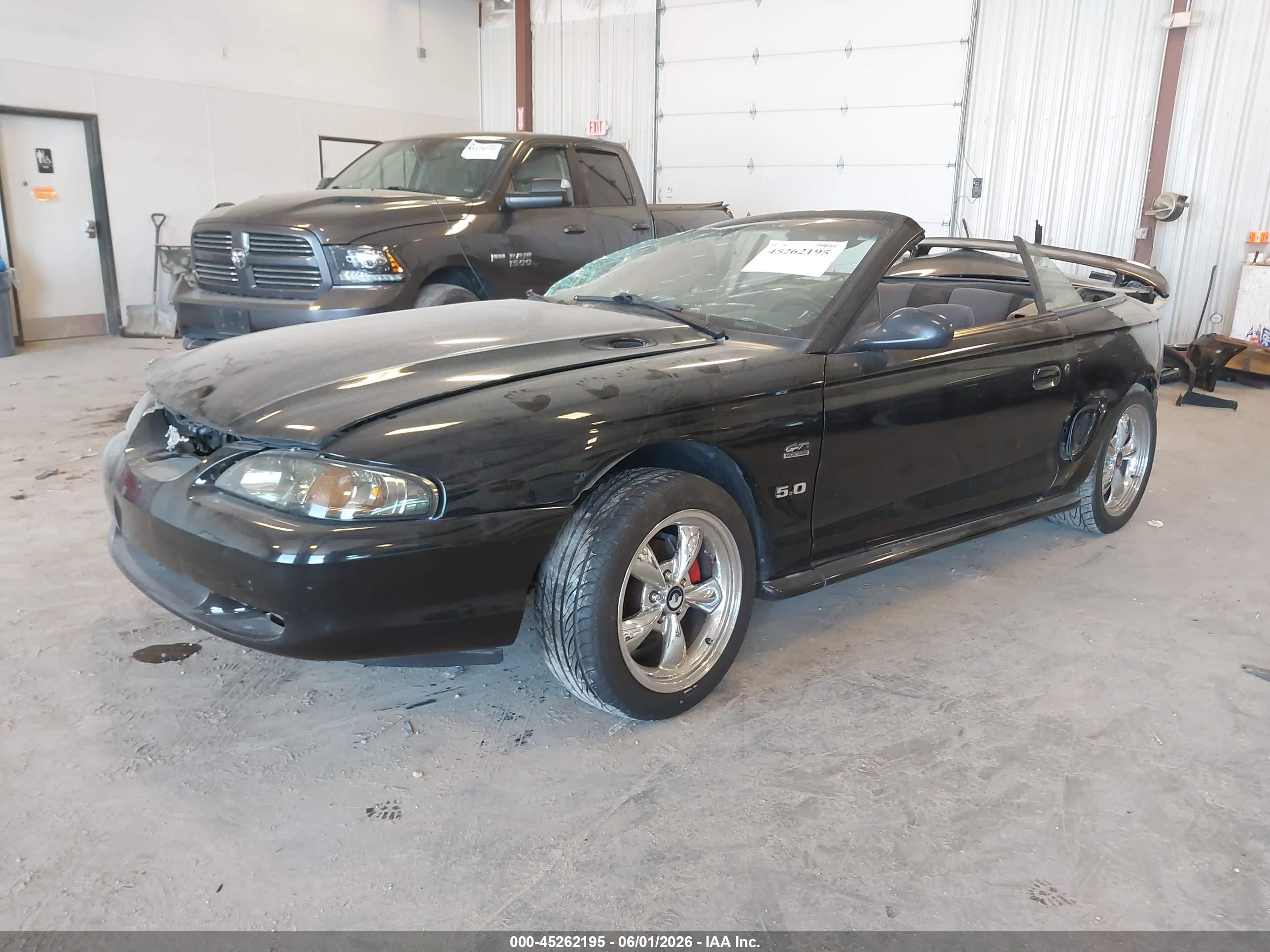 1994 Ford Mustang Gt Black vin: 1FALP45T0RF209550