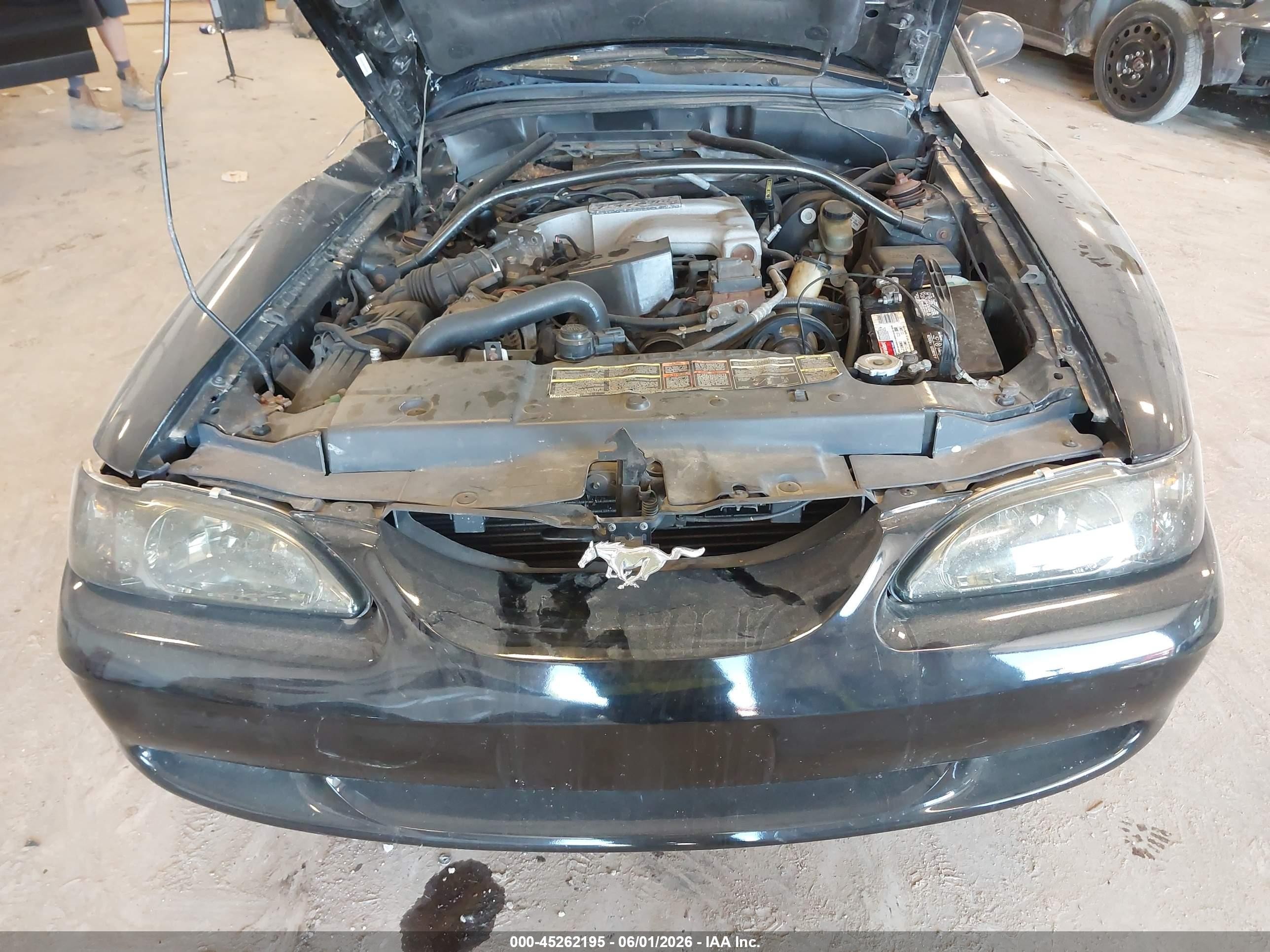1994 Ford Mustang Gt Black vin: 1FALP45T0RF209550