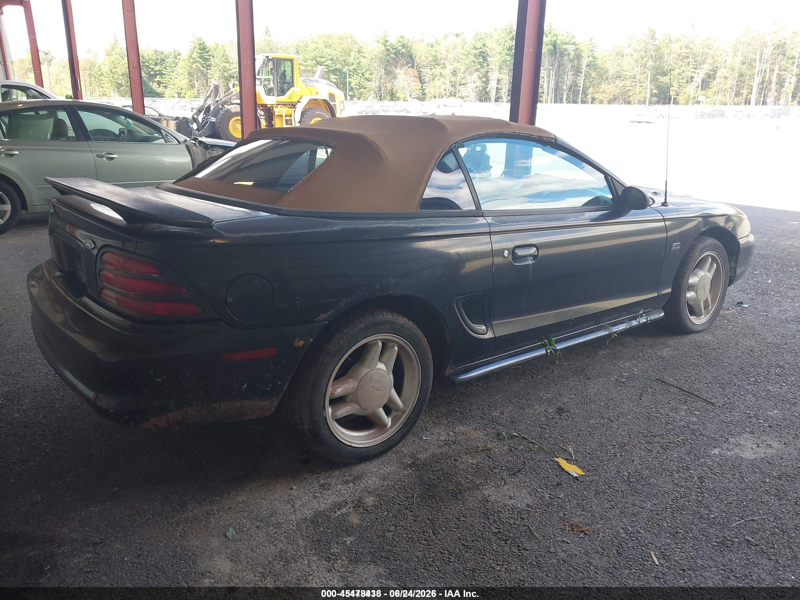 1994 Ford Mustang Gt Black vin: 1FALP45T0RF212657